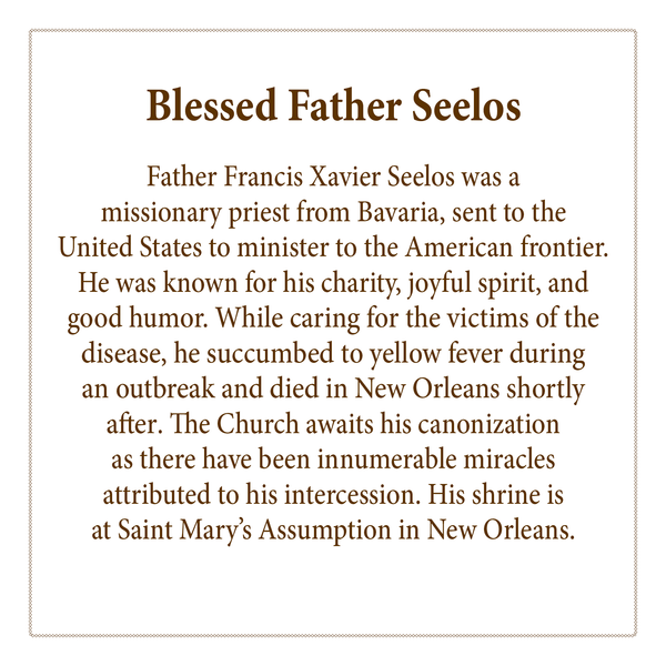 Golden White Blessed Father Seelos Ornament