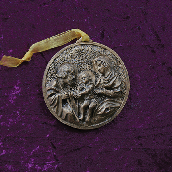 Bronze Holy Family Ornament