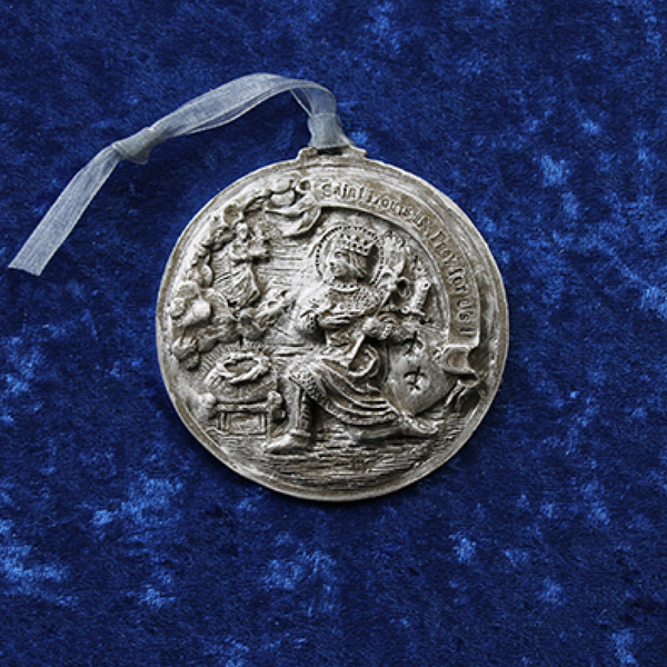Nickel Silver Saint Louis IX Ornament