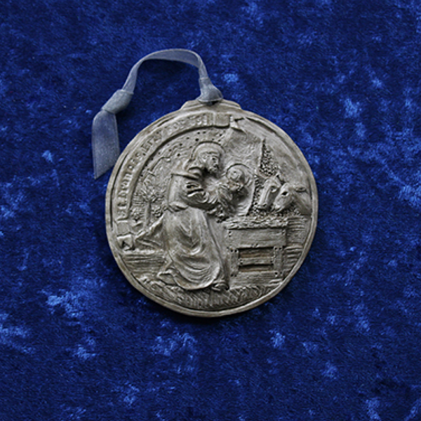 Nickel Silver Saint Francis of Assisi Ornament