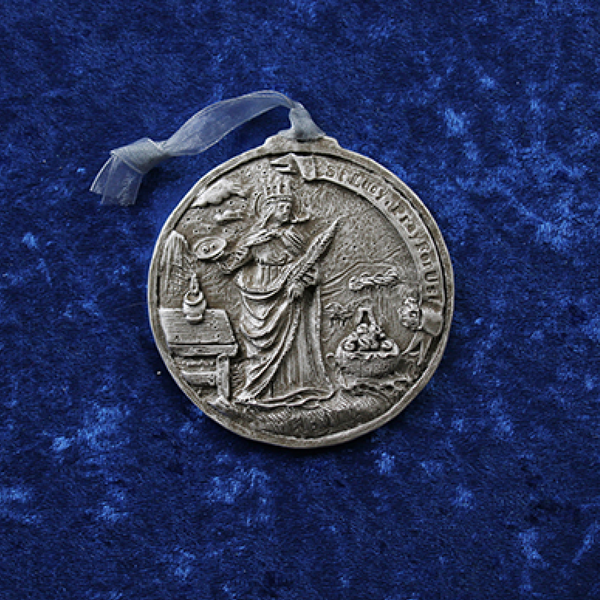 Nickel Silver Saint Lucy Ornament