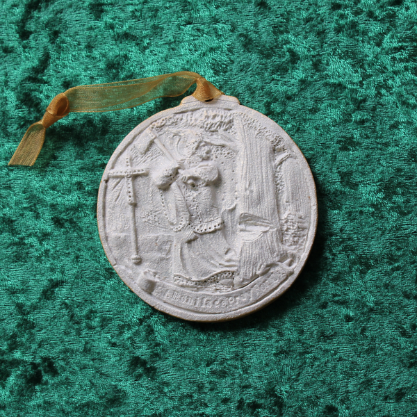 Golden White Saint Boniface Ornament