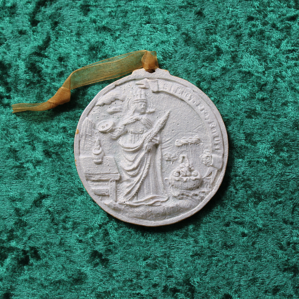 Golden White Saint Lucy Ornament