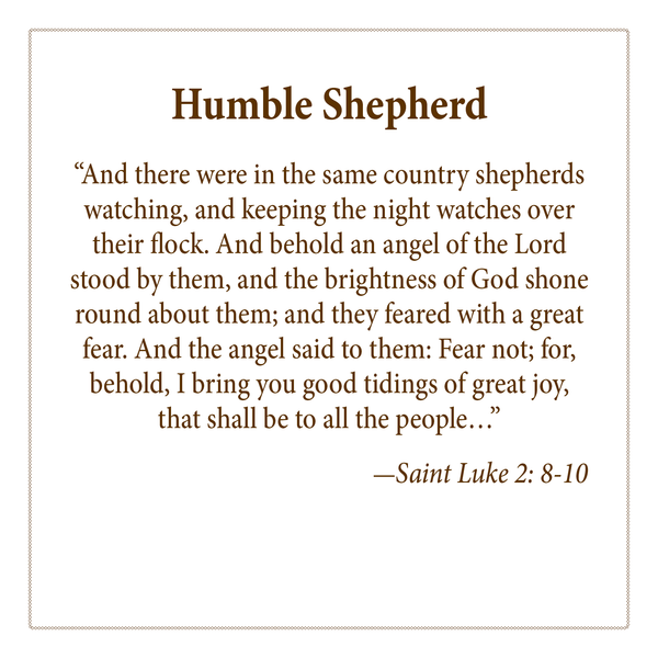 Bronze Humble Shepherd Ornament