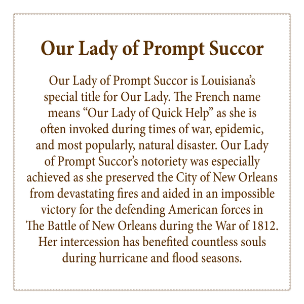 Bronze Our Lady of Prompt Succor Ornament