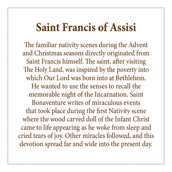 Nickel Silver Saint Francis of Assisi Ornament