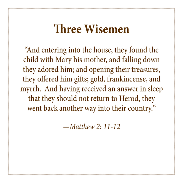 Bronze 3 Wisemen Ornament