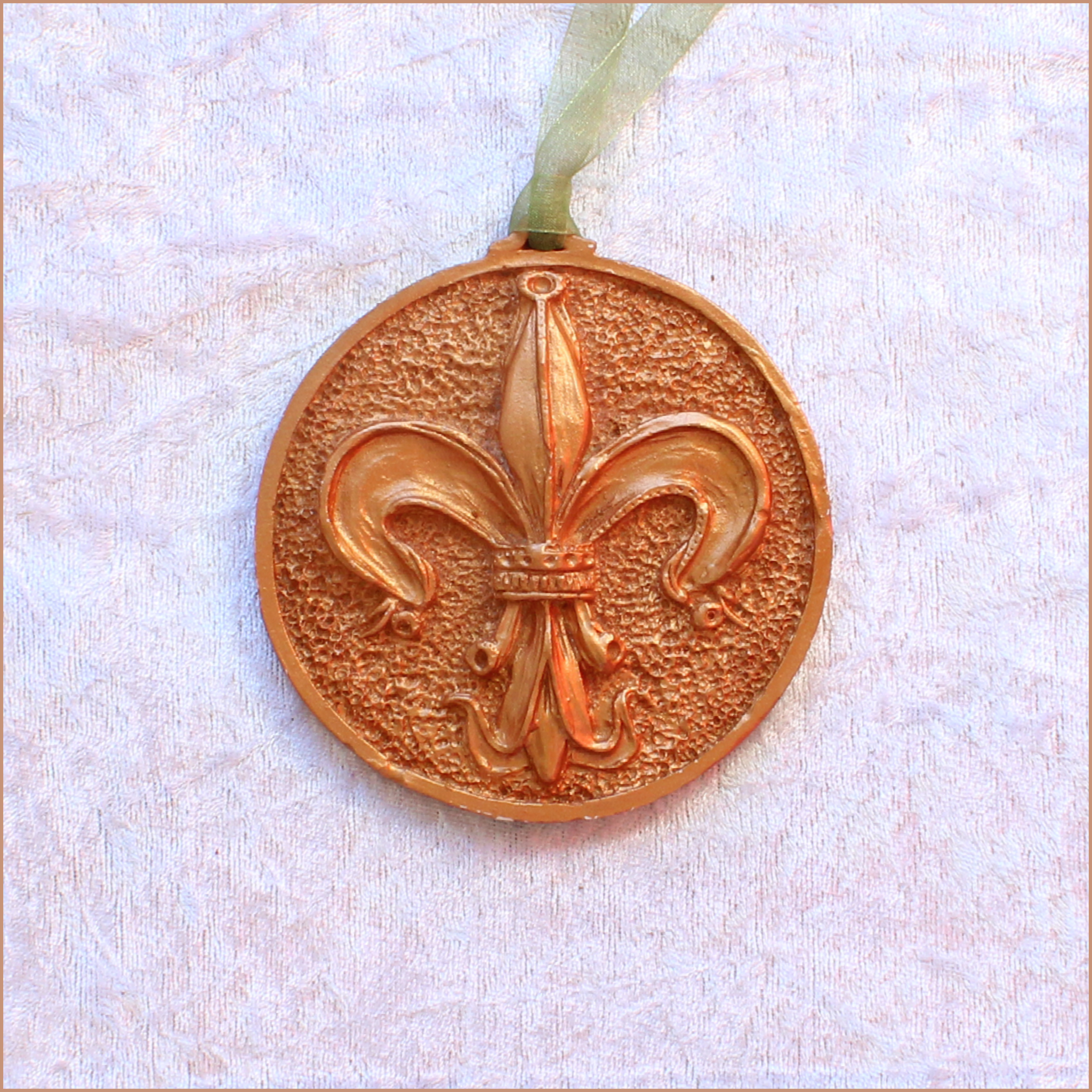 **NEW** 2024 Copper Bronze Fleur de Lis Ornament