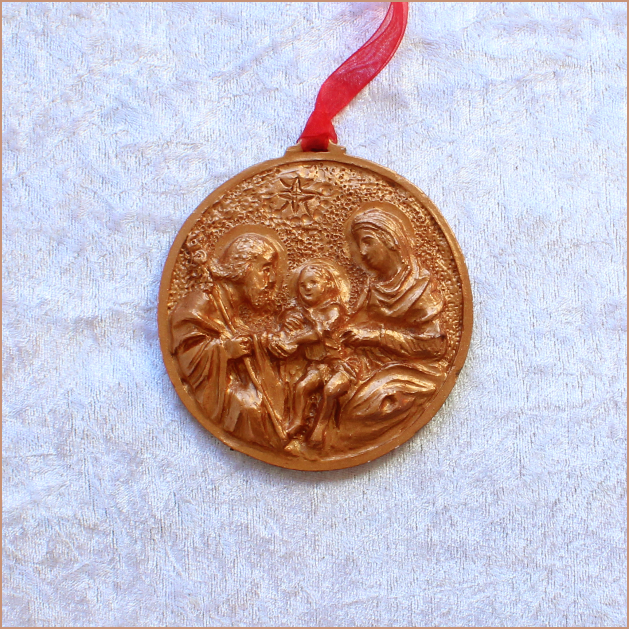 **NEW** 2024 Copper Bronze Holy Family Ornament