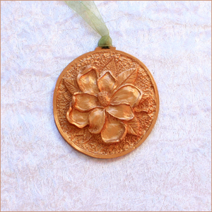 **NEW** 2024 Copper Bronze Magnolia Ornament