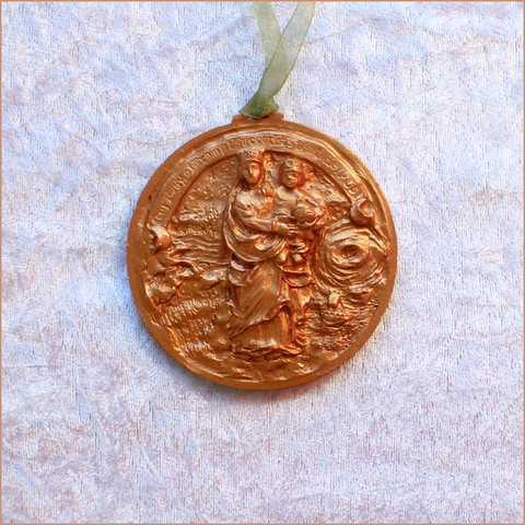 **NEW** 2024 Copper Bronze Our Lady of Prompt Succor Ornament