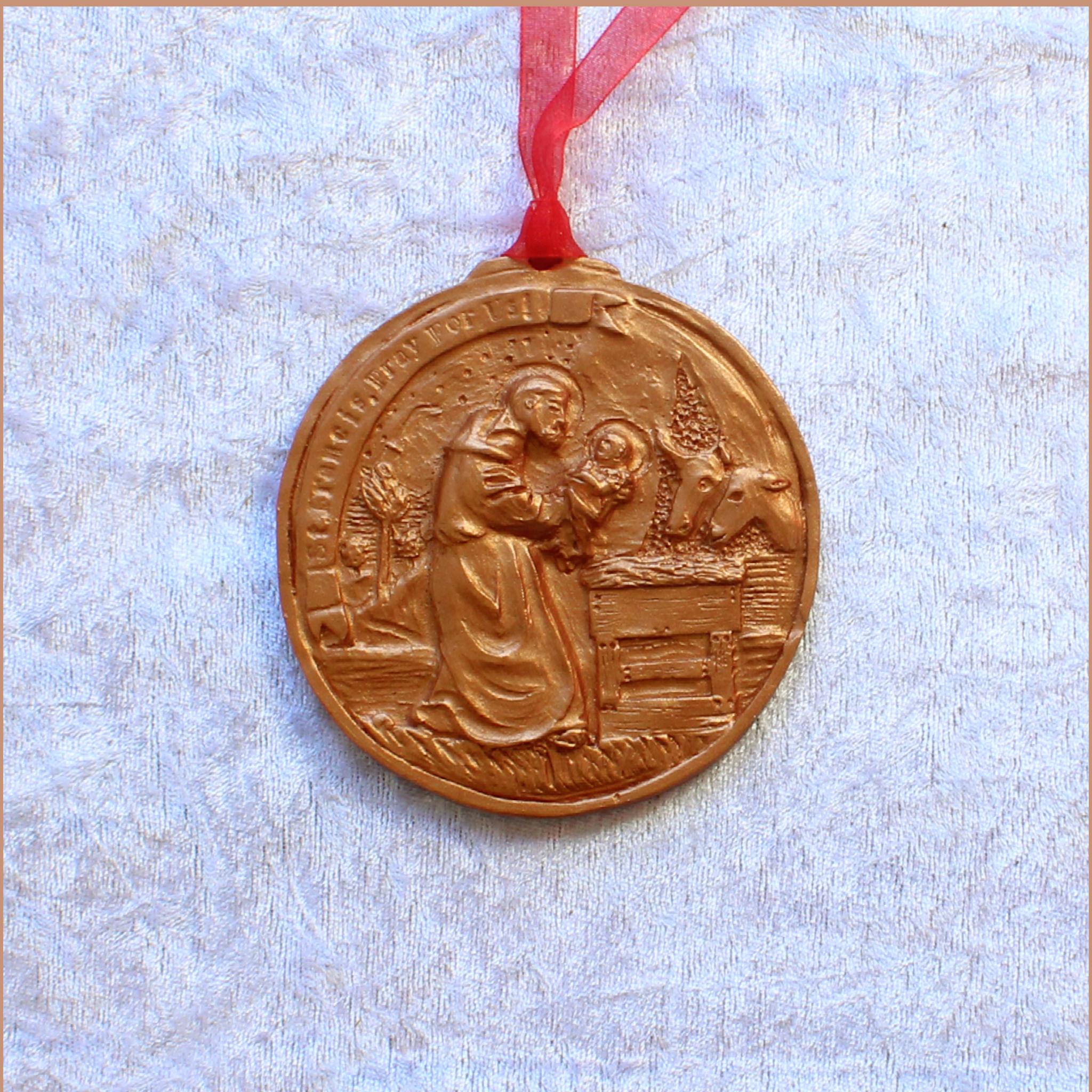 **NEW** 2024 Copper Bronze Saint of Assisi Ornament