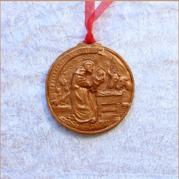 **NEW** 2024 Copper Bronze Saint of Assisi Ornament