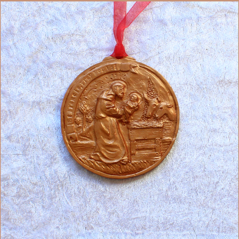 **NEW** 2024 Copper Bronze Saint of Assisi Ornament