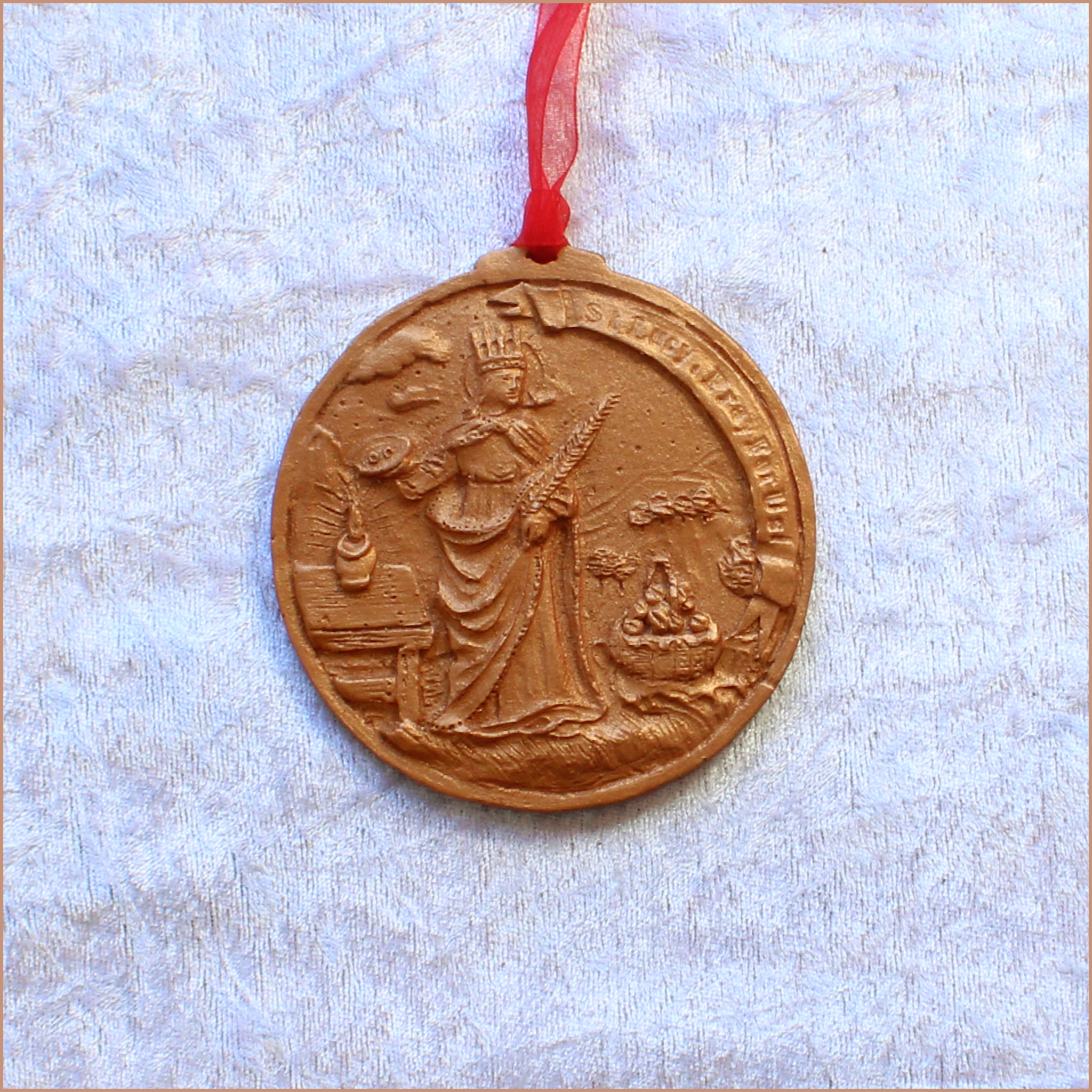 **NEW** 2024 Copper Bronze Saint Lucy Ornament