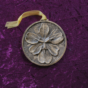 Bronze Iris Ornament