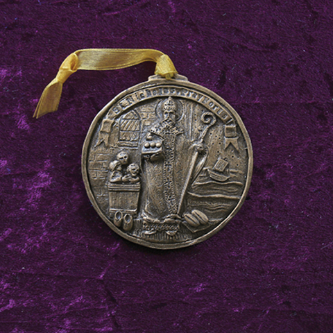 Bronze Saint Nicholas Ornament