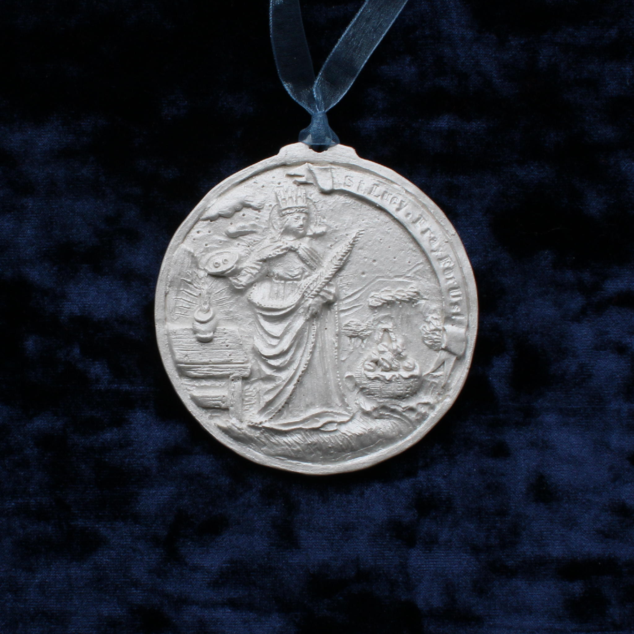 **NEW** 2024 Silvery White Saint Lucy Ornament